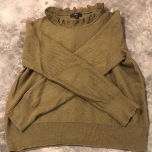 J Crew green sweater